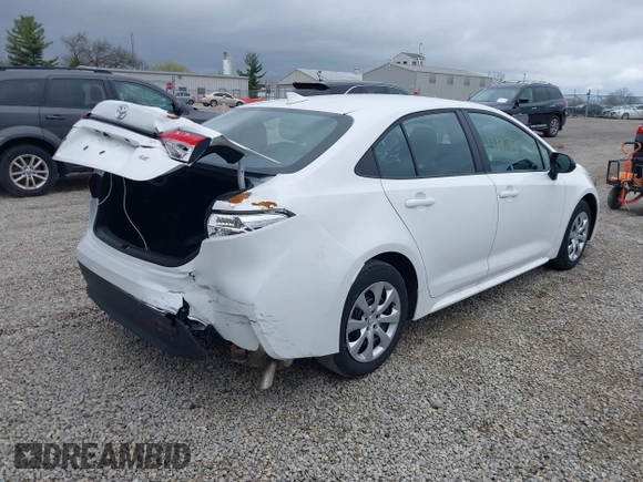 2024 Toyota Corolla LE with VIN 5YFB4MDE1RP177251, listed as a IAAI auction lot 41907837 with 12,574 mi miles. Bid and sale history available at carsss.com. Image 4.