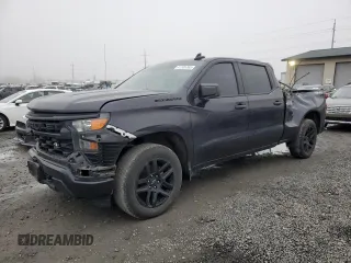 2023 Chevrolet Silverado 1500 Custom with VIN 3GCPDBEK7PG210013, listed as a Copart auction lot 41705765 with 41,454 mi miles and Salvage Title. Bid and sale history available at DreamBid. Image 1.