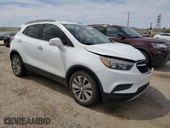 2018 Buick Encore Preferred with VIN KL4CJASB2JB592788, listed as a Copart auction lot 50363145 with 112,630 mi miles and Salvage Title. Bid and sale history available at DreamBid. Image 4.