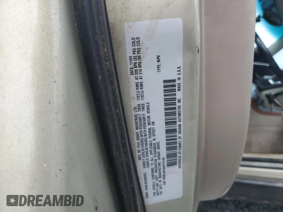 2005 Subaru Legacy Outback with VIN 4S4BL84C454219140, listed as a Copart auction lot 61392545 with 91,517 mi miles and Clean title. Bid and sale history available at DreamBid. Image 12.