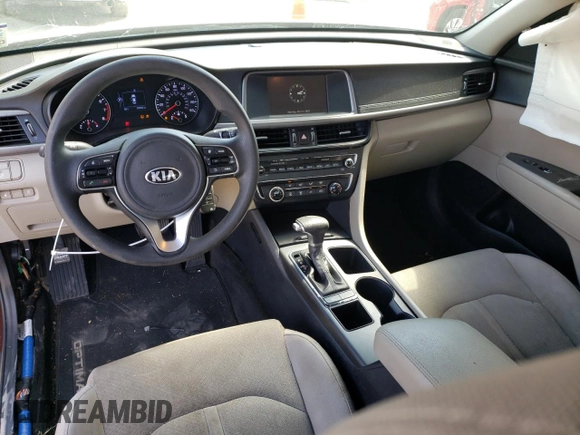 2018 Kia Optima LX with VIN 5XXGT4L35JG237750, listed as a Copart auction lot 52596245 with 89,892 mi miles and Salvage title. Bid and sale history available at DreamBid. Image 8.