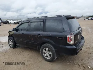 2006 Honda Pilot EX-L with VIN 5FNYF28516B003593, listed as a Copart auction lot 53879665 with 153,264 mi miles and Salvage Title. Bid and sale history available at DreamBid. Image 2.