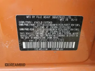 2013 Subaru Crosstrek Premium с VIN JF2GPAVC1D2887283, выставлен на аукционе Copart как лот 51919875 с пробегом 212 892 миль миль и Чистый • Clean title. История ставок и продаж доступна на DreamBid. Изображение 13.
