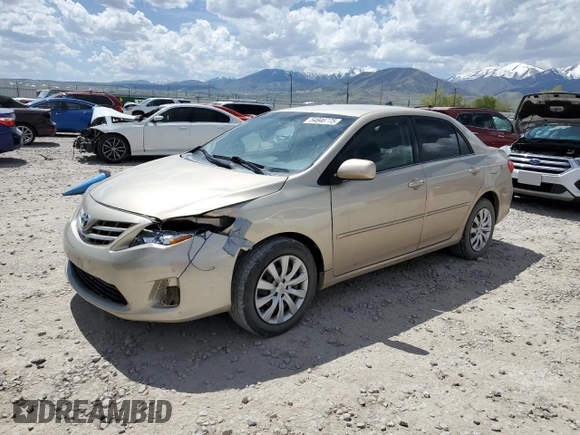 2013 Toyota Corolla L with VIN 5YFBU4EE5DP115665, listed as a Copart auction lot 54846775 with 162,094 mi miles and Salvage Title. Bid and sale history available at DreamBid. Image 1.