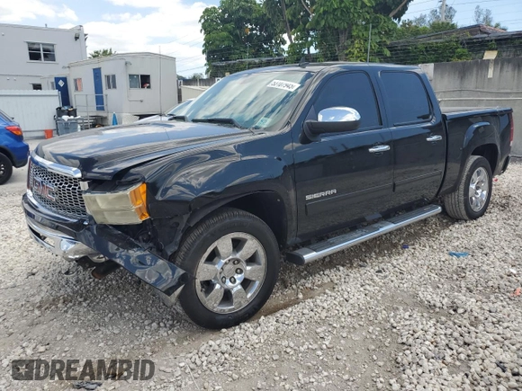 2011 GMC Sierra 1500 with VIN 3GTP1WE25BG110291, listed as a Copart auction lot 53107945 with 185,385 mi miles and Salvage Title. Bid and sale history available at DreamBid. Image 1.