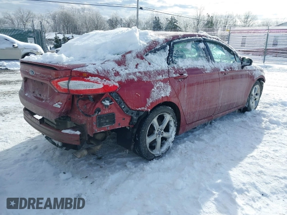 2014 Ford Fusion SE with VIN 3FA6P0HD1ER156171, listed as a IAAI auction lot 41261198 with 99,394 mi miles and . Bid and sale history available at DreamBid. Image 4.