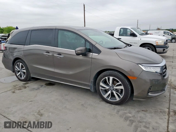 2022 Honda Odyssey Touring with VIN 5FNRL6H80NB021824, listed as a Copart auction lot 50521415 with 37,124 mi miles and Salvage Title. Bid and sale history available at DreamBid. Image 4.