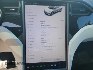 2020 Tesla Model X Long Range with VIN 5YJXCAE26LF270135, listed as a Copart auction lot 49711735 with Not Provided miles and Salvage Title. Bid and sale history available at carsss.com. Image 9.