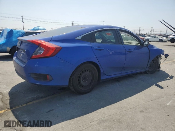 2017 Honda Civic LX with VIN 19XFC2F57HE222022, listed as a Copart auction lot 59983835 with 129,119 mi miles and Salvage title. Bid and sale history available at DreamBid. Image 3.