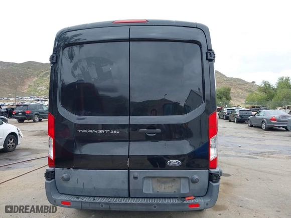 2015 Ford Transit Cargo Van with VIN 1FTYR2CM7FKA84480, listed as a IAAI auction lot 42009822 with 135,738 mi miles. Bid and sale history available at carsss.com. Image 16.