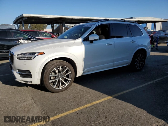 2017 Volvo XC90 Momentum with VIN YV4A22PK3H1150902, listed as a Copart auction lot 42141515 with 76,643 mi miles and Salvage Title. Bid and sale history available at carsss.com. Image 1.