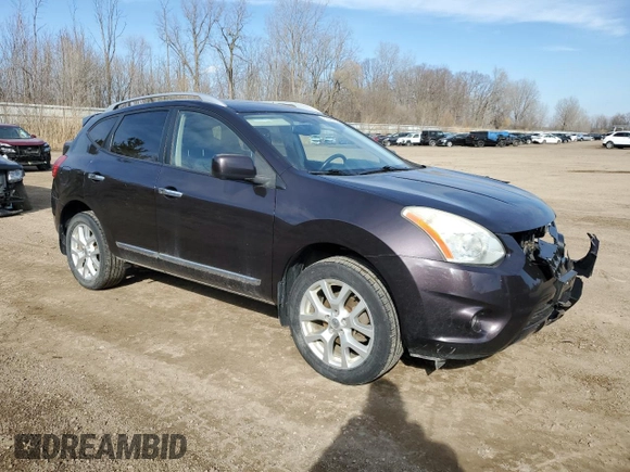2012 Nissan Rogue SV with VIN JN8AS5MV9CW356342, listed as a Copart auction lot 50682205 with 125,383 mi miles and Clean Title. Bid and sale history available at carsss.com. Image 4.