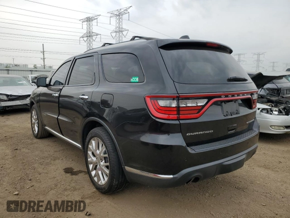 2015 Dodge Durango Citadel with VIN 1C4SDHET2FC771291, listed as a Copart auction lot 60902455 with 130,206 mi miles and Salvage title. Bid and sale history available at DreamBid. Image 2.