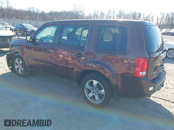 2013 Honda Pilot EX-L with VIN 5FNYF4H50DB030373, listed as a IAAI auction lot 41719230 with 1 mi miles. Bid and sale history available at carsss.com. Image 3.