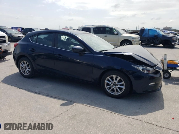 2014 Mazda 3 i Grand Touring with VIN JM1BM1M73E1173281, listed as a Copart auction lot 53164215 with 227,983 mi miles and Salvage Title. Bid and sale history available at DreamBid. Image 4.