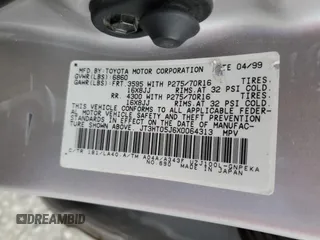 1999 Toyota Land Cruiser z VIN JT3HT05J6X0064313, wystawiony jako Copart lot #49555315 z przebiegiem 177 814 mil mil oraz Szkoda całkowita • Salvage title. Historia ofert i sprzedaży dostępna na DreamBid. Obrazek 13.