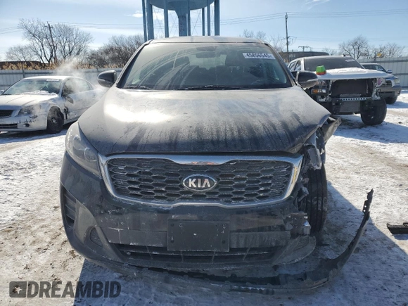 2019 Kia Sorento L with VIN 5XYPG4A35KG593040, listed as a Copart auction lot 45856545 with 93,111 mi miles and Salvage Title. Bid and sale history available at DreamBid. Image 5.