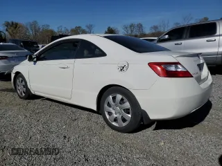 2007 Honda Civic Cpe LX with VIN 2HGFG12647H536132, listed as a Copart auction lot 50352145 with 187,624 mi miles and Salvage Title. Bid and sale history available at carsss.com. Image 2.