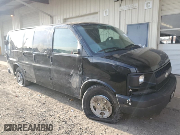 2008 Chevrolet Express Cargo with VIN 1GCFG15X781173411, listed as a Copart auction lot 84648134 with 56,662 mi miles and Salvage title. Bid and sale history available at DreamBid. Image 4.