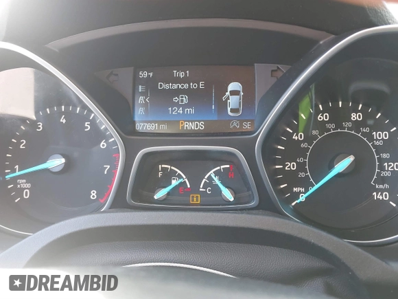 2017 Ford Escape SE with VIN 1FMCU0GDXHUC95845, listed as a IAAI auction lot 41850265 with 77,691 mi miles and . Bid and sale history available at carsss.com. Image 7.