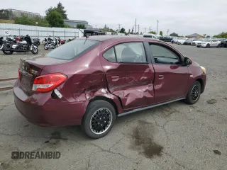 2019 Mitsubishi Mirage ES z VIN ML32F3FJ3KHF12533, wystawiony jako Copart lot #55393975 z przebiegiem 97 957 mil mil oraz Szkody całkowita. Historia ofert i sprzedaży dostępna na DreamBid. Obrazek 3.