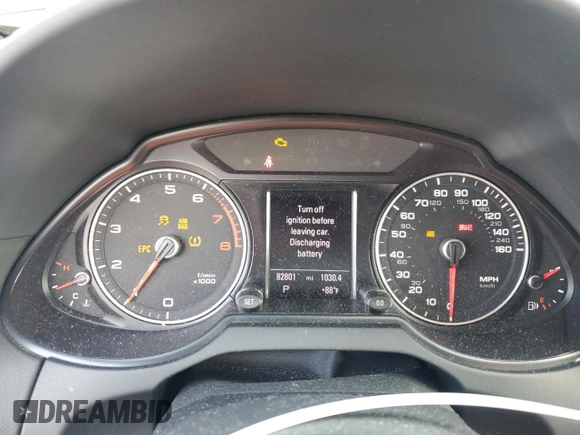 2013 Audi Q5 Prestige with VIN WA1WGAFP8DA036982, listed as a Copart auction lot 61830655 with 82,801 mi miles and Salvage title. Bid and sale history available at DreamBid. Image 9.