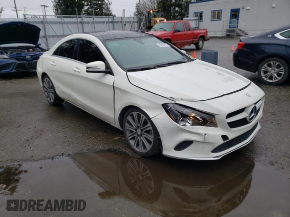 2017 Mercedes-Benz CLA 250 with VIN WDDSJ4GB0HN492621, listed as a Copart auction lot 45996715 with 110,630 mi miles and Salvage Title. Bid and sale history available at DreamBid. Image 4.