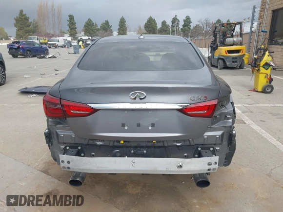 2019 Infiniti Q50 RED SPORT 400 with VIN JN1FV7AP4KM760849, listed as a IAAI auction lot 41774280 with 81,640 mi miles. Bid and sale history available at carsss.com. Image 15.