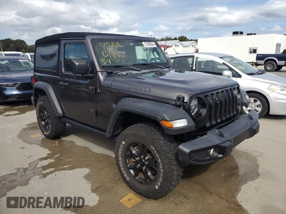 2021 Jeep Wrangler Sport with VIN 1C4GJXAG0MW571359, listed as a Copart auction lot 75189354 with 35,129 mi miles and Non Repairable. Bid and sale history available at DreamBid. Image 4.