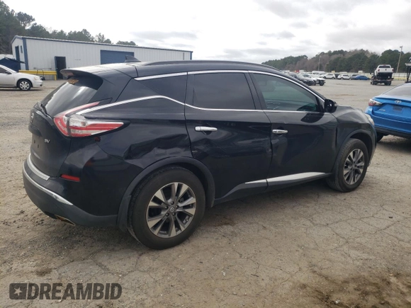 2018 Nissan Murano S with VIN 5N1AZ2MG6JN146898, listed as a Copart auction lot 47839935 with 133,544 mi miles and Salvage Title. Bid and sale history available at DreamBid. Image 3.