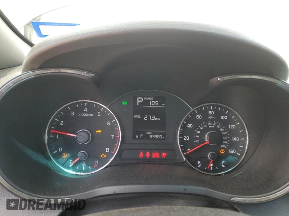 2017 Kia Forte LX with VIN 3KPFK4A70HE116356, listed as a Copart auction lot 51543985 with 83,380 mi miles and Salvage Title. Bid and sale history available at carsss.com. Image 9.