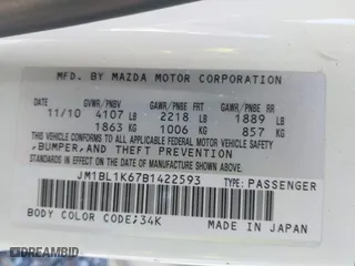 2011 Mazda Mazda3 s Sport with VIN JM1BL1K67B1422593, listed as a IAAI auction lot 42008239 with 112,793 mi miles. Bid and sale history available at carsss.com. Image 9.