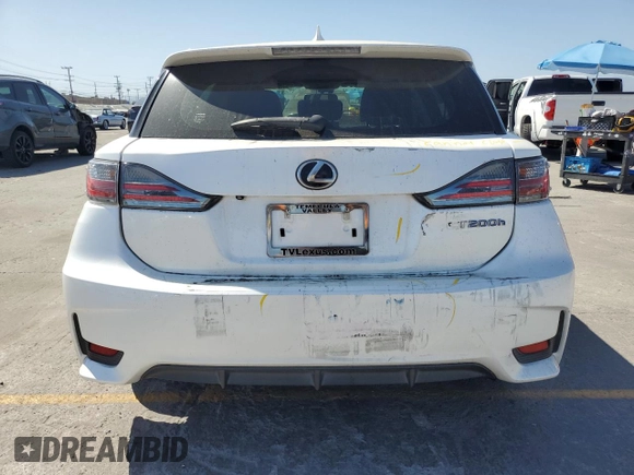 2015 Lexus CT 200h with VIN JTHKD5BH7F2234676, listed as a Copart auction lot 61676175 with 196,411 mi miles and Salvage title. Bid and sale history available at DreamBid. Image 6.