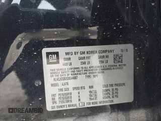 2016 Buick Encore Leather with VIN KL4CJGSB2GB544087, listed as a IAAI auction lot 42226964 with 88,163 mi miles and . Bid and sale history available at DreamBid. Image 9.