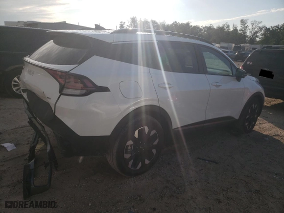 2023 Kia Sportage Plug-In Hybrid X-Line Prestige with VIN KNDPZDAH2P7107911, listed as a Copart auction lot 84177614 with 6,301 mi miles and Salvage Title. Bid and sale history available at carsss.com. Image 3.