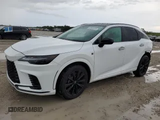 2024 Lexus RX 500h F Sport Performance с VIN 2T2BCMEA2RC019916, выставлен на аукционе Copart как лот 62844615 с пробегом 9 605 миль миль и Списание • Salvage title. История ставок и продаж доступна на DreamBid. Изображение 1.