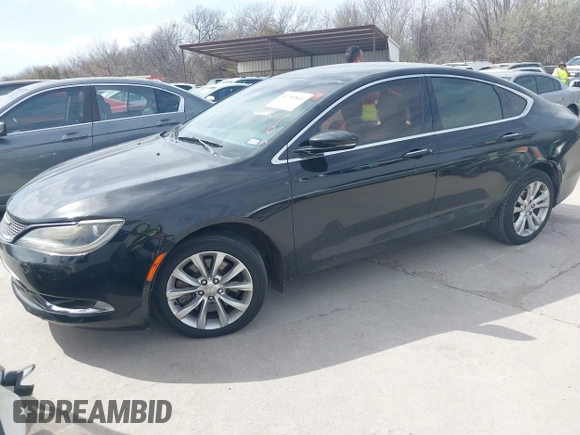 2015 Chrysler 200 C with VIN 1C3CCCCG5FN517356, listed as a IAAI auction lot 41789841 with 88,023 mi miles. Bid and sale history available at carsss.com. Image 2.