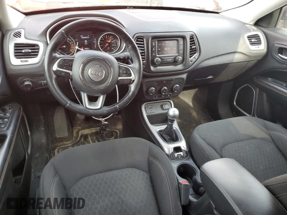 2017 Jeep Compass Sport with VIN 3C4NJCAB9HT669130, listed as a Copart auction lot 54504545 with 153,527 mi miles and Non Repairable. Bid and sale history available at carsss.com. Image 8.