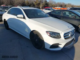 2017 Mercedes-Benz E-Class E 300 Luxury with VIN WDDZF4JB1HA151096, listed as a IAAI auction lot 41439955 with 113,407 mi miles. Bid and sale history available at carsss.com. Image 1.