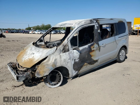 2014 Ford Transit Connect XLT with VIN NM0GS9F73E1154878, listed as a Copart auction lot 56160255 with Not provided miles and Salvage title. Bid and sale history available at DreamBid. Image 1.