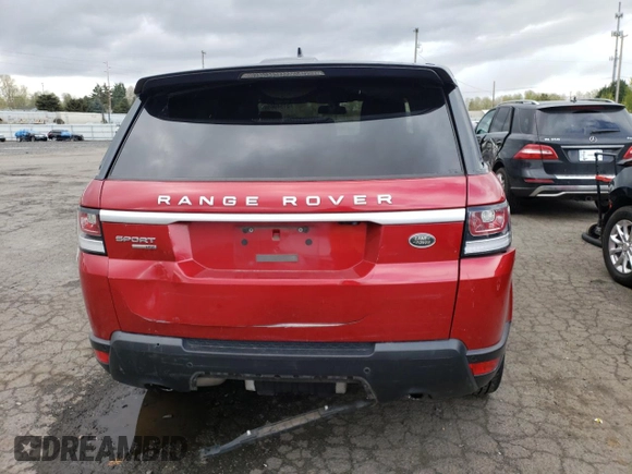 2016 Land Rover Range Rover Sport V6 HSE with VIN SALWR2VF6GA644513, listed as a Copart auction lot 51549695 with 51,031 mi miles and Salvage Title. Bid and sale history available at carsss.com. Image 6.