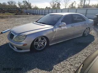 2006 Mercedes-Benz S-Class 5.0L with VIN WDBNG75J76A482284, listed as a Copart auction lot 81369754 with 0 mi miles and Salvage Title. Bid and sale history available at carsss.com. Image 1.