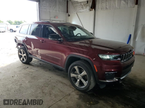 2022 Jeep Grand Cherokee Limited with VIN 1C4RJKBG9N8511158, listed as a Copart auction lot 60270925 with 20,800 mi miles and Salvage title. Bid and sale history available at DreamBid. Image 4.