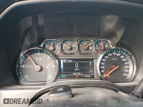 2017 Chevrolet Silverado 1500 LT with VIN 1GCRCREC5HZ173218, listed as a Copart auction lot 84840774 with 182,136 mi miles and Salvage Title. Bid and sale history available at DreamBid. Image 9.