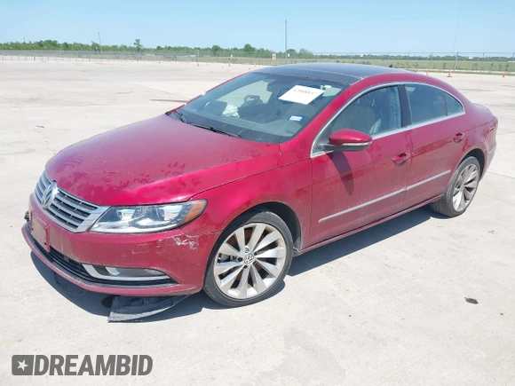 2013 Volkswagen CC VR6 Executive 4Motion with VIN WVWGU7AN9DE561506, listed as a IAAI auction lot 42008837 with 1 mi miles. Bid and sale history available at carsss.com. Image 2.