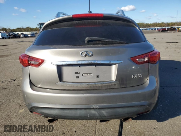 2010 Infiniti FX with VIN JN8AS1MWXAM855967, listed as a Copart auction lot 45164055 with 164,531 mi miles and Salvage Title. Bid and sale history available at carsss.com. Image 6.
