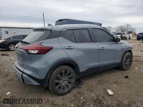 2021 Nissan Kicks SV with VIN 3N1CP5CV6ML542194, listed as a Copart auction lot 43443855 with 63,333 mi miles and Salvage Title. Bid and sale history available at carsss.com. Image 3.