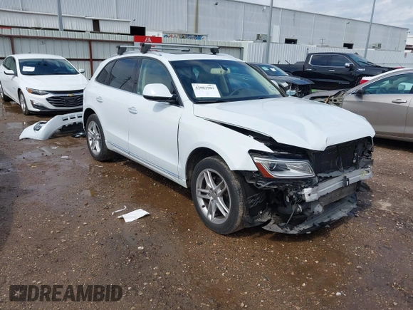 2015 Audi Q5 Premium Plus with VIN WA1LFAFP4FA067607, listed as a IAAI auction lot 42081902 with 93,780 mi miles and . Bid and sale history available at DreamBid. Image 1.