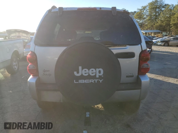 2004 Jeep Liberty Limited with VIN 1J4GK58K24W174385, listed as a Copart auction lot 82787014 with 72,109 mi miles and Salvage title. Bid and sale history available at DreamBid. Image 6.