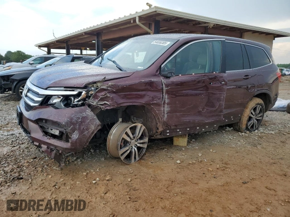 2017 Honda Pilot EX-L with VIN 5FNYF6H5XHB079081, listed as a Copart auction lot 54656305 with 197,010 mi miles and Salvage title. Bid and sale history available at DreamBid. Image 1.